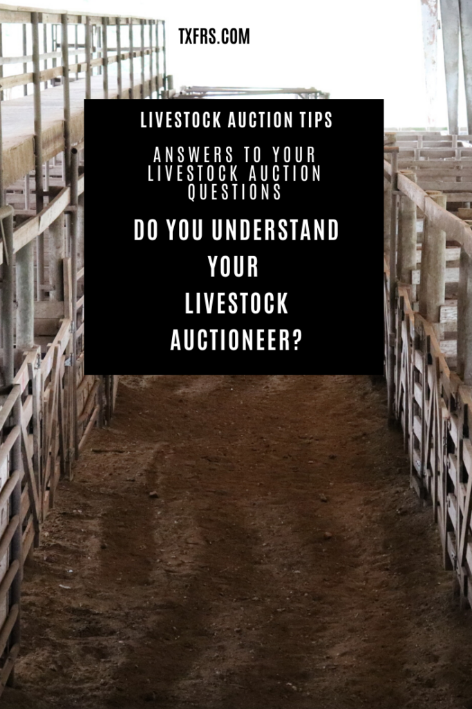 Do you understand your auctioneer?